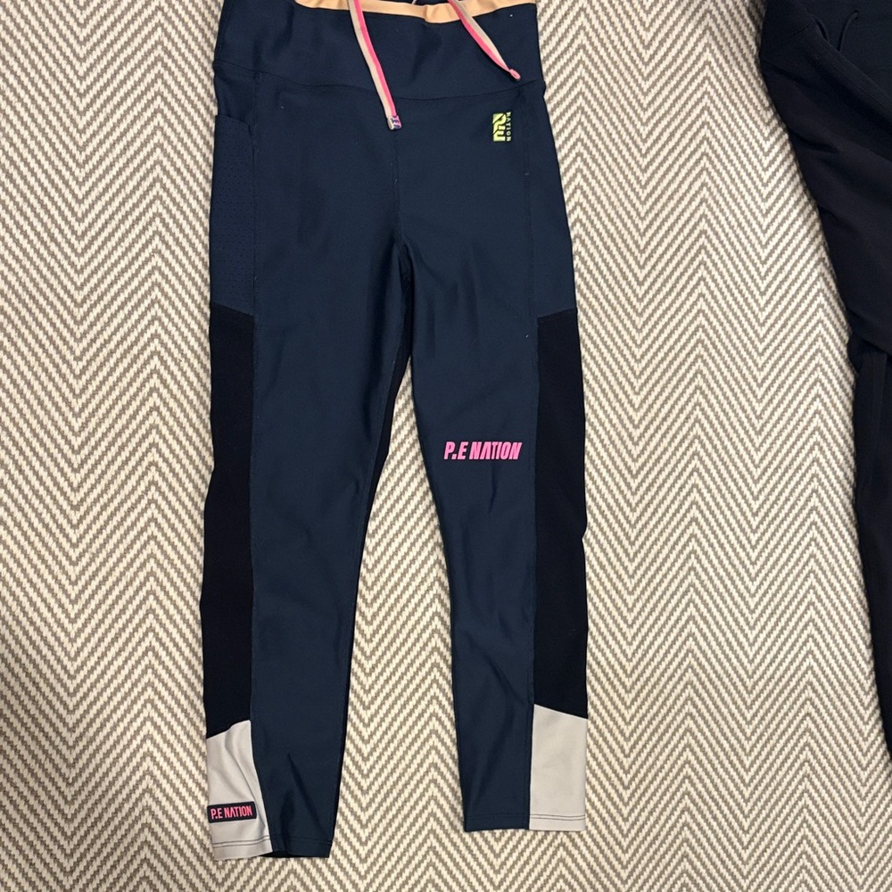P.E Nation Women xs Leggings in Navy, Black, and Gray